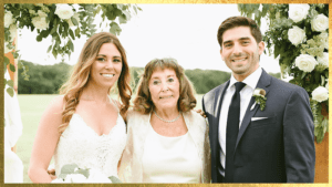 Picture of Zena Rucker with her Grandaughter and Grandson-In-Law