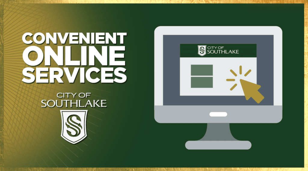 Convenient Online Services with image of computer