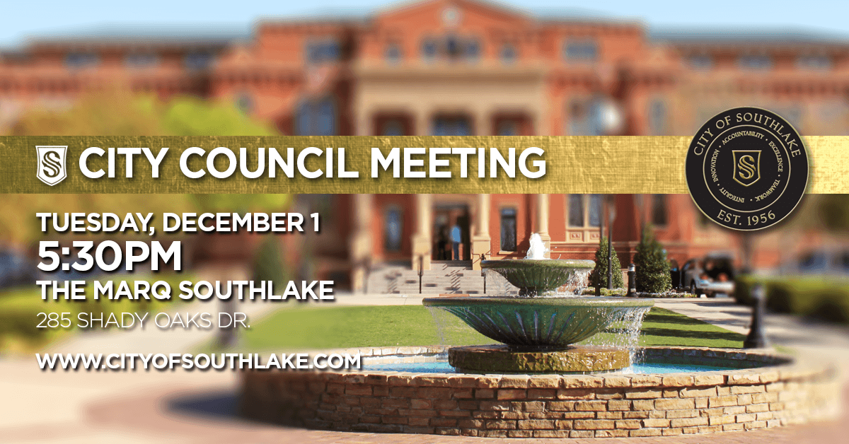 December 1 City Council Meeting to be Held at The Marq