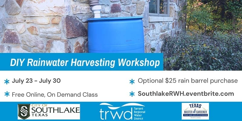 rain barrel with class information