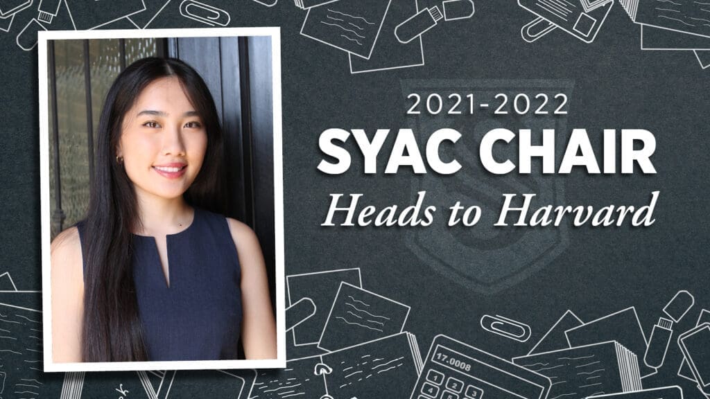 SYAC Chair Heads to Harvard