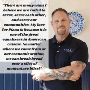 Jeremy Berlin, Owner and Manager of Ferah Tex-Med Kitchen