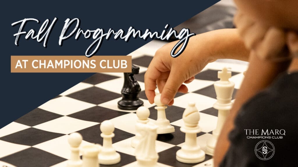 Fall Programming at Champions Club