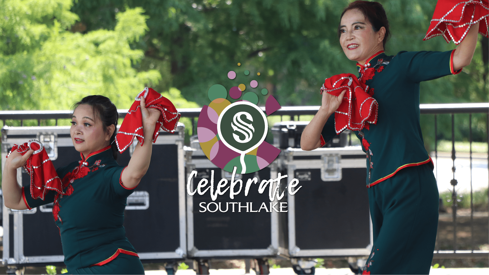 Photo of two women dancing