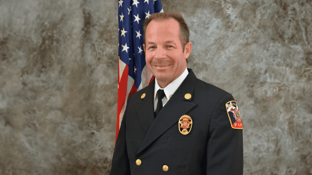 Photo of a man in Fire uniform
