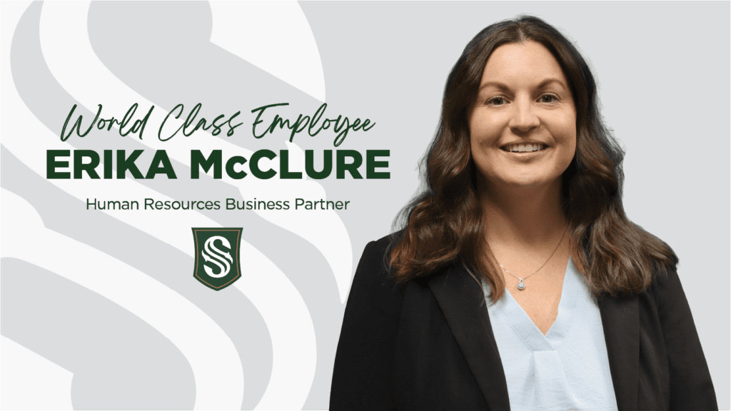 Photo of an employee smiling