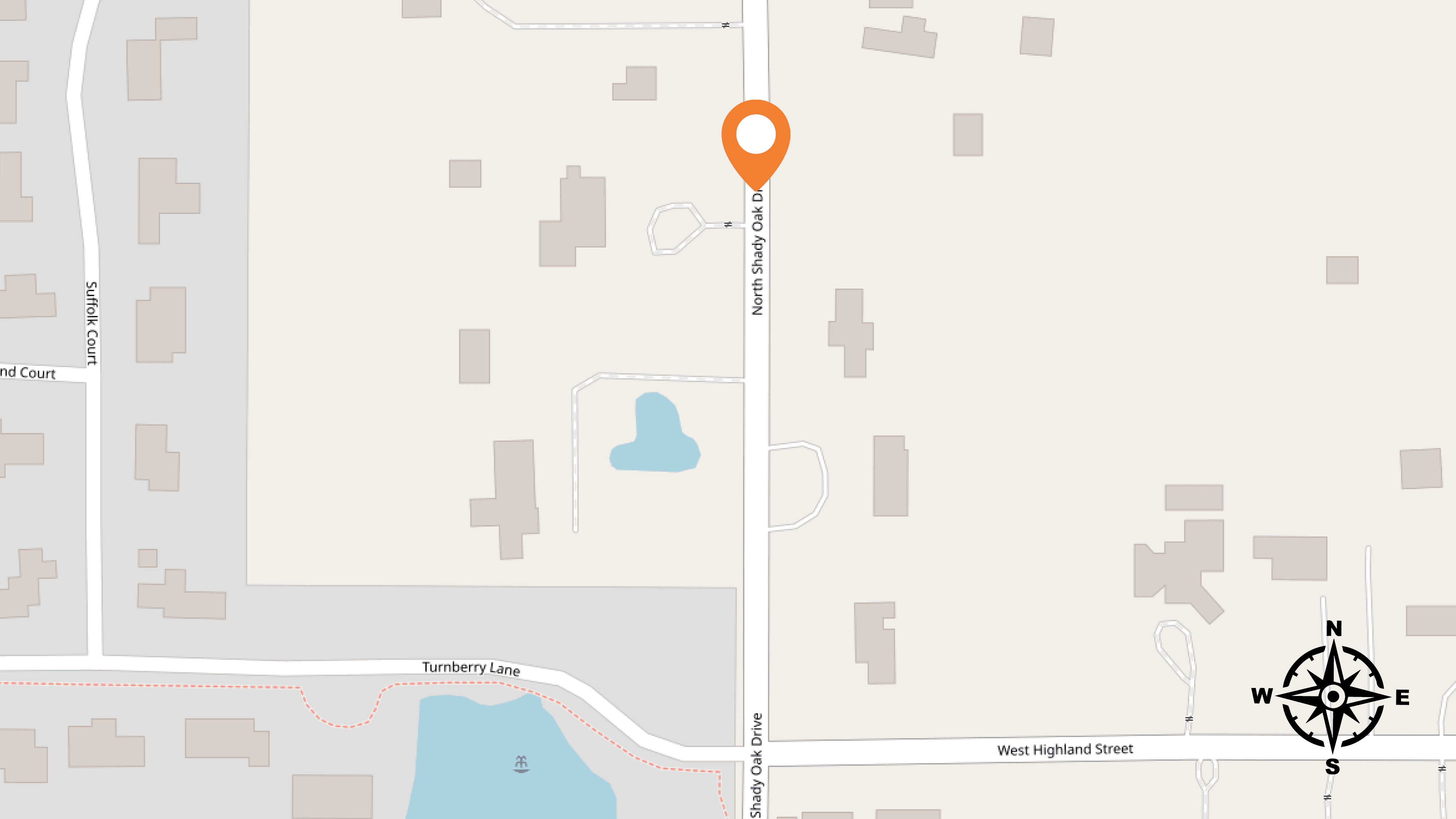 Map of the city indicating where roadwork is occurring