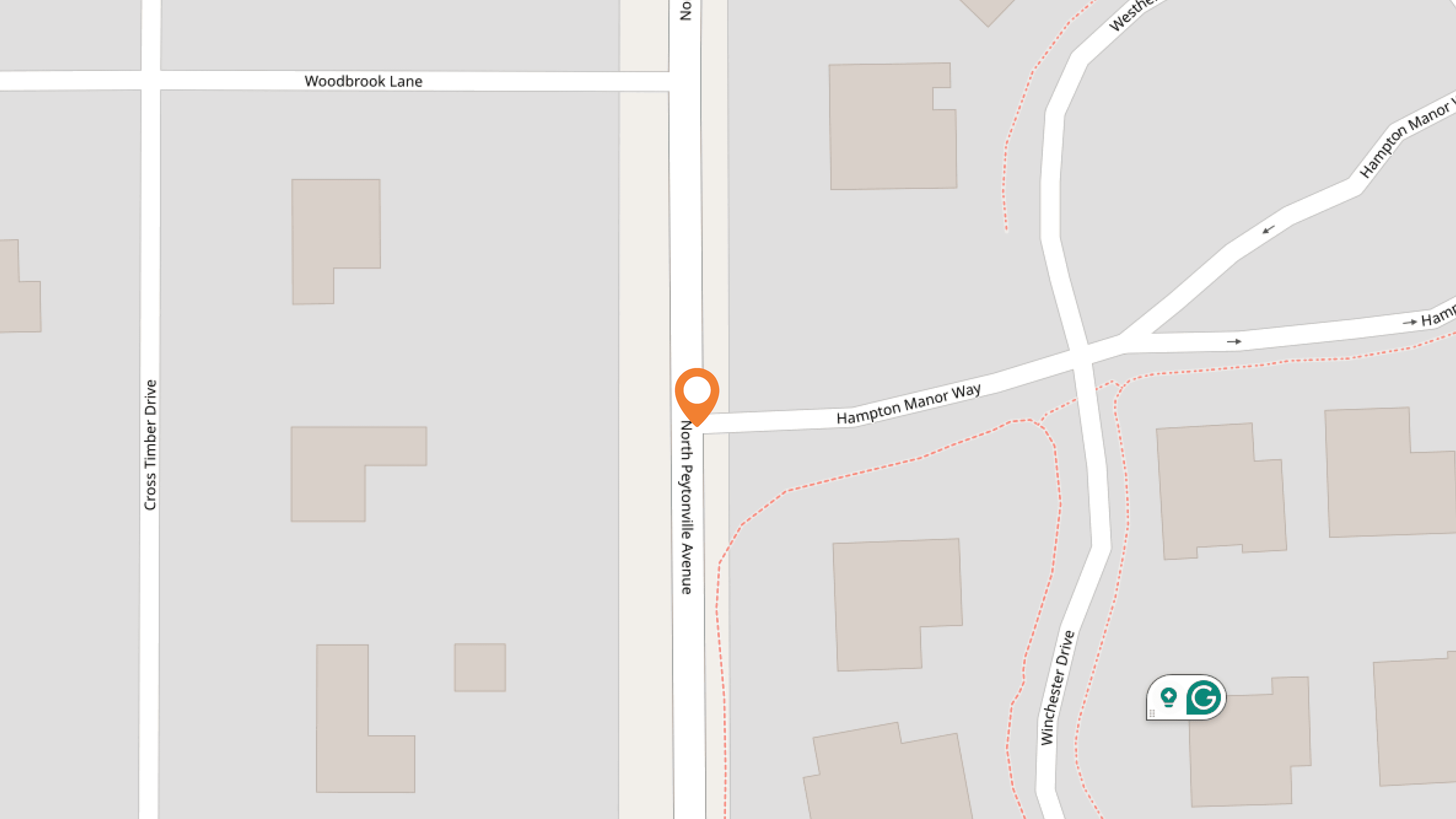 Map of the city indicating where roadwork is occurring