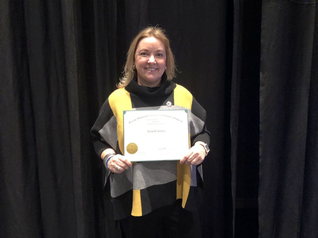 Records Manager Michelle DeVoss Earns Texas Registered Municipal Clerk Records Manager Michelle DeVoss Earns Texas Registered Municipal Clerk