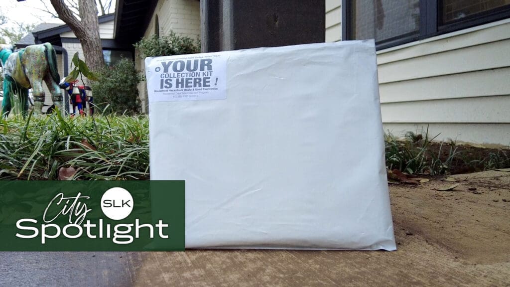 A CWD Household Hazardous Waste Kit sits in front of the Parkwood Training Center